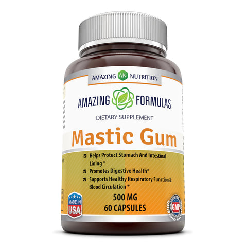 Amazing Formulas Mastic Gum 500 Mg 60 Capsules