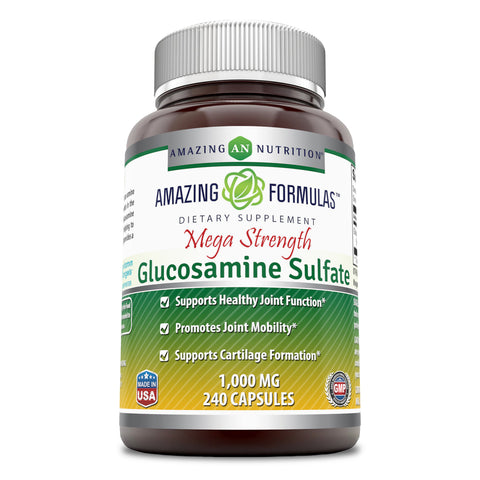 Amazing Formulas Mega Strength Glucosamine Sulfate 500 Mg 240 Capsules