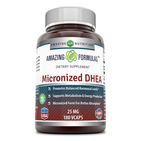 Amazing Formulas Micronized Dhea 25 Mg 180 Veggie Capsules