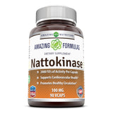 Amazing Formulas Nattokinase 100 Mg 90 Veggie Capsules