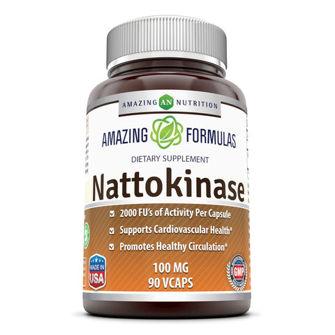 Amazing Formulas Nattokinase 100 Mg 90 Veggie Capsules