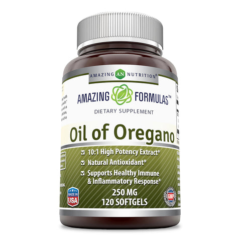 Amazing Formulas Oil of Oregano 250 Mg 120 Softgels