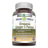 Amazing Formulas Oregano Ginger Fennel 120 Softgels