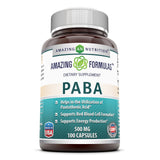 Amazing Formulas PABA 500 Mg 100 Capsules