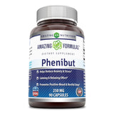 Amazing Formulas Phenibut Dietary Supplement 250 Mg 90 Capsules