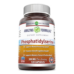 Amazing Formulas Phosphatidylserine Dietary Supplement 300 Milligrams 120 Capsules