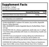 Amazing Formulas Policosanol 10 Mg 120 Softgels