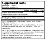 Pure Naturals Pygeum Extract 100 Mg 120 Capsules