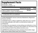 Amazing Formulas Pygeum 100 Mg 120 Tablets