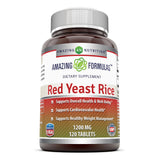 Amazing Formulas Red Yeast Rice 1200 Mg 120 Tablets