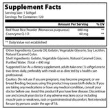 Amazing Formulas Red Yeast Rice Plus CoQ10 600 Mg 120 Softgels