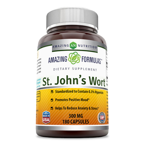 Amazing Formulas St. Johns Wort 300 Mg 180 Capsules