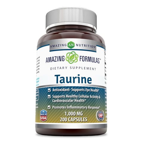 Amazing Formulas Taurine 1000 Mg 200 Capsules
