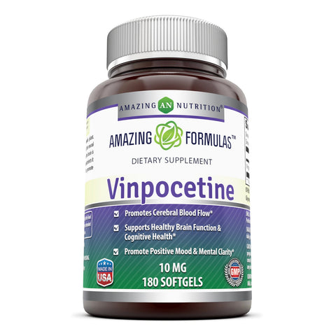 Amazing Formulas Vinpocetine 10 MG 180 Softgels
