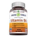 Amazing Formulas Vitamin B6 100 Mg 100 Tablets