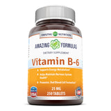 Amazing Formulas Vitamin B6 25 Mg 250 Tablets