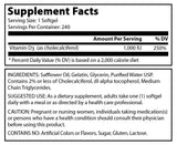 Amazing Formulas Vitamin D3 1000 IU 240 Softgels