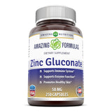 Amazing Formulas Zinc Gluconate 50 Mg 250 Capsules