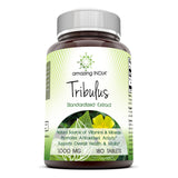 Amazing India Tribulus Standardized Extract 1000 Mg 180 Tablets