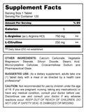 Amazing Muscle L Arginine L Citrulline Complex 1000 Mg 120 Tablets