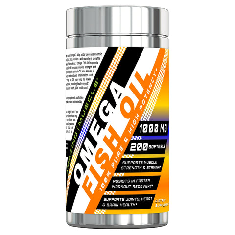 Amazing Muscle Omega Fish Oil 1000 Mg 200 Softgels