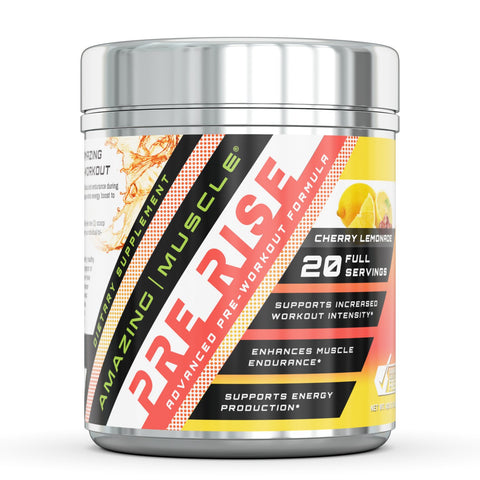 Amazing Muscle Pre Rise Advanced Pre Workout Formula  20 Servings