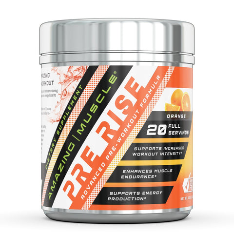 Amazing Muscle Pre Rise Advanced Pre-Workout Formula 20 servings (Blue Raspberry)
