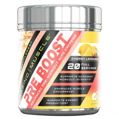 Amazing Muscle Pre Boost Pre Workout with Caffeine Cherry Lemonade 20 Servings
