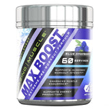 Amazing Muscle Max Boost Advanced Pre Workout Formula 60 Servings Blue Raspberry Flavor