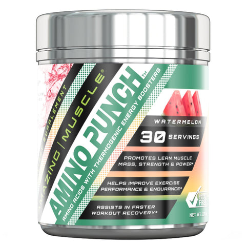 Amazing Muscle Amino Punch 30 Servings Watermelon Flavor