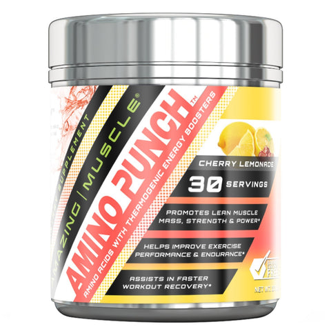 Amazing Muscle Amino Punch 30 Servings (Cherry Lemonade)