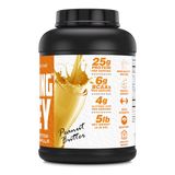 Amazing Whey Whey Protein (Isolate & Concentrate) 5 Lb Peanut Butter Flavor