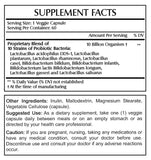 Amazing Flora Probiotic 10 Billion 10 Probiotic Strains 60 Veggie Capsules