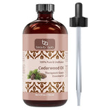 Beauty Aura Cedarwood Oil Therapeutic Grade Essential Oil 4 Fl Oz 118 Ml