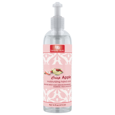 Beauty Aura Crisp Apple Moisturizing Hand Soap 16 Fl Oz 473 Ml
