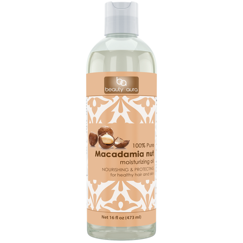 Beauty Aura Macadamia Oil 16 Fl Oz 473 Ml