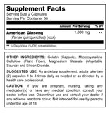 Herbal Secrets American Ginseng 1000 Mg 100 Capsules - herbalsecrets