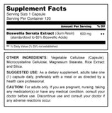 Herbal Secrets Boswellia Serrata Extract 600 Mg 120 Capsules