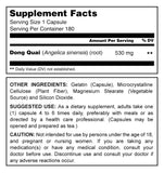 Herbal Secrets Dong Quai 530 Mg 180 Capsules - herbalsecrets