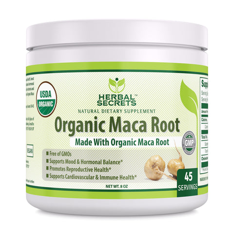 Herbal Secrets Organic Maca Root Powder 8 Oz (45 Servings)