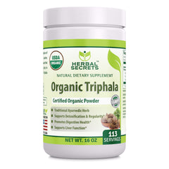 Herbal Secrets USDA Organic Triphala Powder 16 Oz