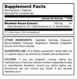 HERBAL SECRETS RHODIOLA 500 Mg 60 CAPSULES. - herbalsecrets