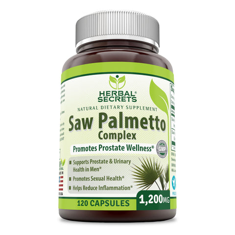 Herbal Secrets Saw Palmetto Complex 1200 Mg 120 Capsules