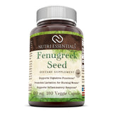 Nutri Essentials Fenugreek Seed Supplement 610 Mg 180 Veggie Capsules