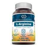 Nutri Essentials L Arginine 1000 Mg 60 Tablets