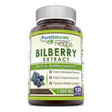 Pure Naturals Bilberry Extract 1000 Mg 120 Softgels
