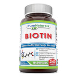 Pure Naturals Biotin Dietary Supplement 10000 Mcg 240 Tablet