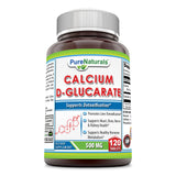 Pure Naturals Calcium D Glucarate 500 Mg 120 Tablets