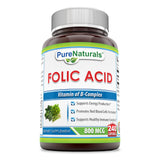 Pure Naturals Folic Acid 800 Mcg  240 Capsules