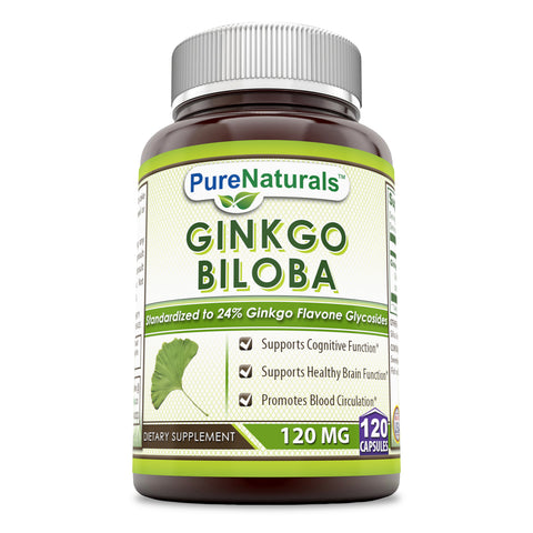 Pure Naturals Ginkgo Biloba 120 Mg 120 Capsules